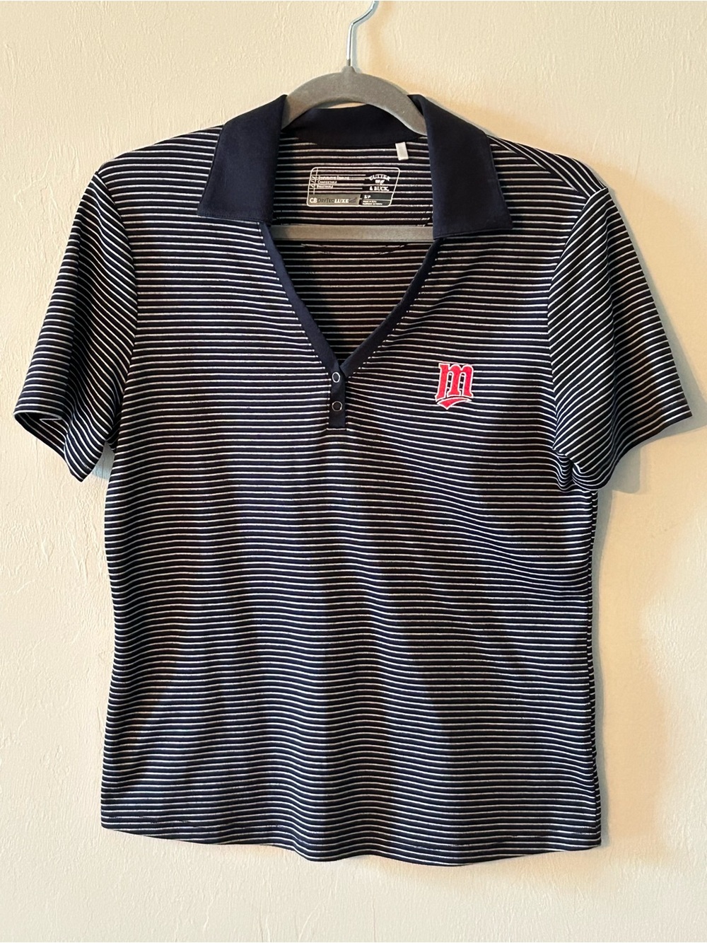 Cutter & Buck Minnesota Twins Polo Shirt Sz S/P MLB Ballpark Chic Sporty Gameday